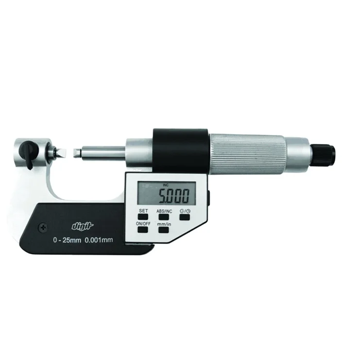 Digital Display Screw Thread Micrometer 0-25mm 25-50mm 50-75mm 75-100mm 60° Or 55° V-shaped And Knife-edge Anvils