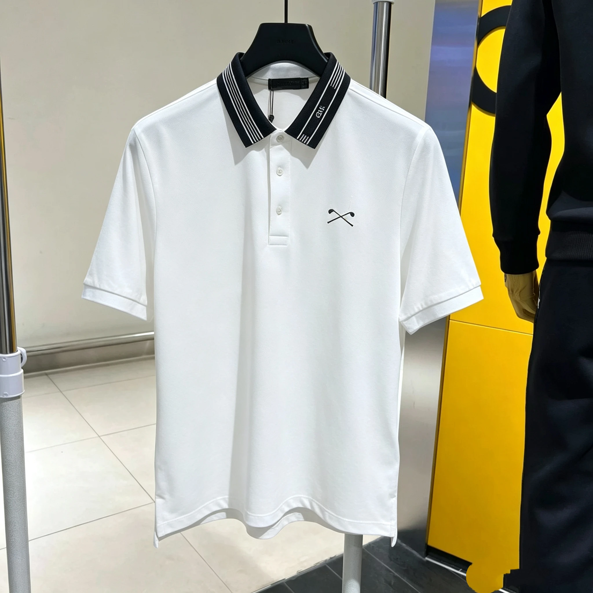 Golf Clothes Men Brand Breathable Quick Drying Polo Shirt Short Sleeved Lapel Loose Brand Golf T Shirt