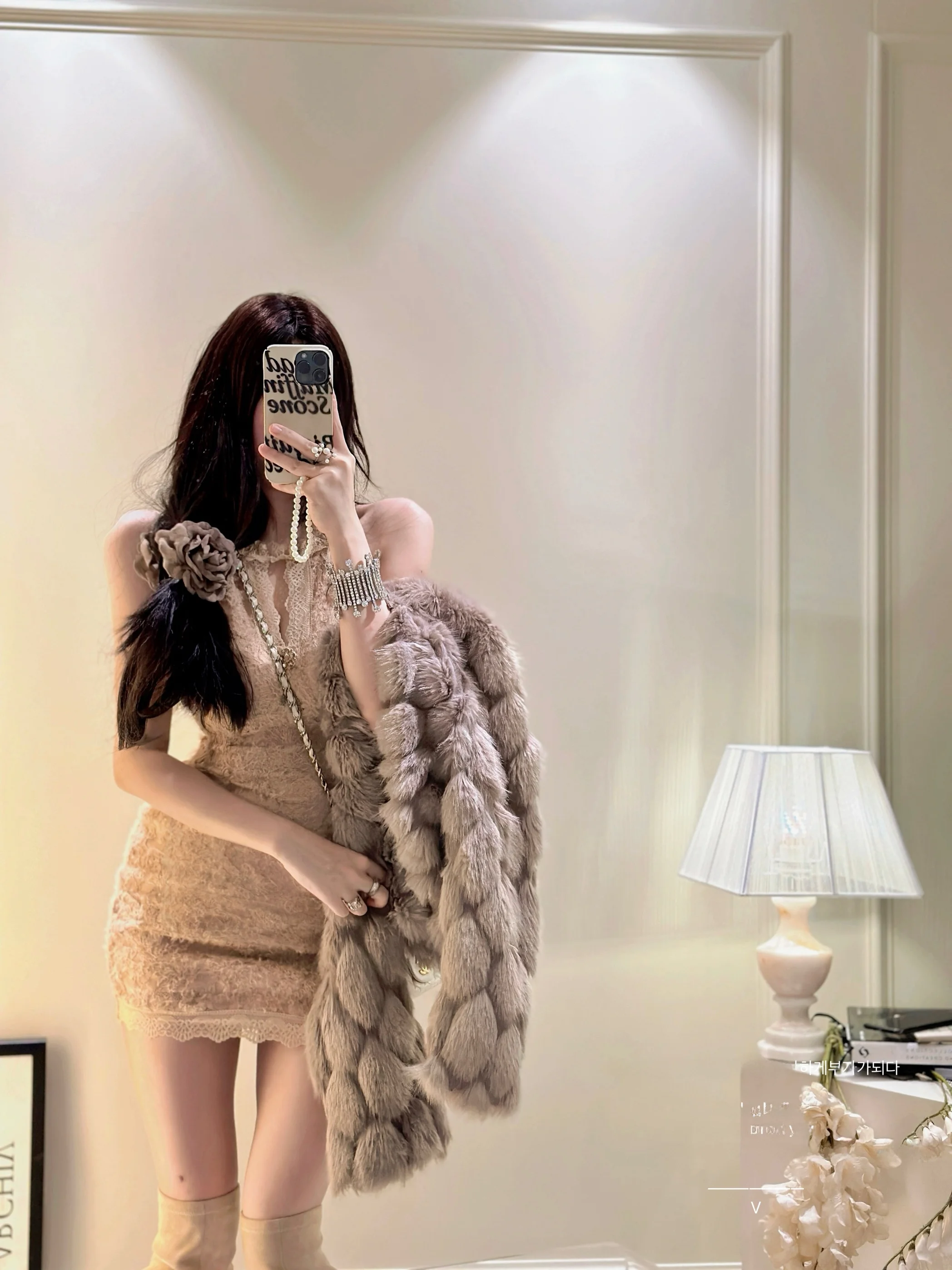 Adorno de encaje Ne Milk Color castaño Slim Fit Bodycon Dr Young ort Conjunto Faion de piel ecológico para mujer Or Sve