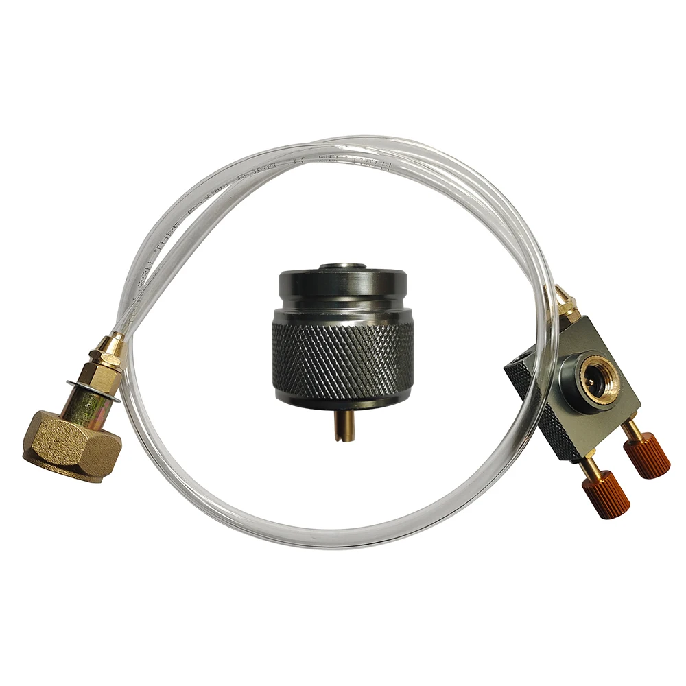 Europe Outdoor Gas Stove Gas Refill Adapter Hiking Camping Burner Bridge card type Long Flat Gas Tank Furnace Coupler Connector