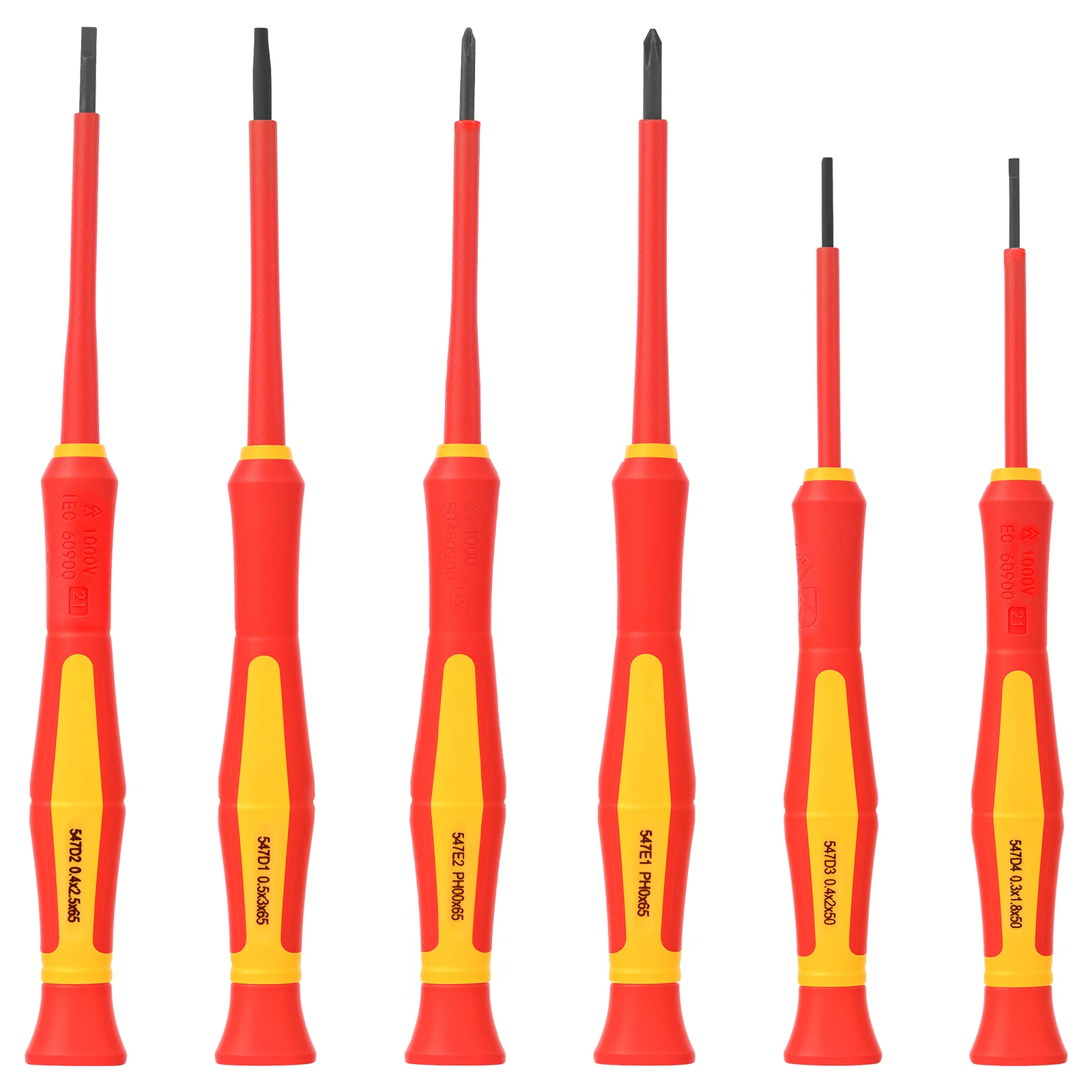 

6Pcs Insulated Screwdriver Set AntiSlip Electrician Screwdriver Set Comfortable Grip Insulated Repair Hand Tool Home Screwdriver
