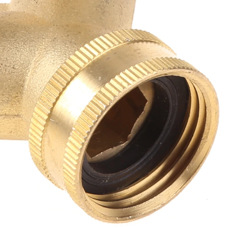 Brass Manifold 3/4" Tap Splitter Brass Manifold Double-Way Y Water Separator