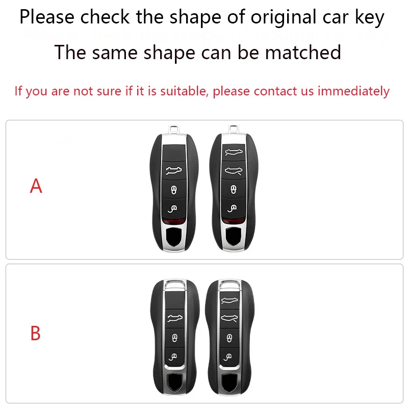 New Fashion ABS Car Key Case Shell Cover Suitable for Porsche Macan 718 Cayenne Panamera 911 Taycan MARTINI Auto Accessorie