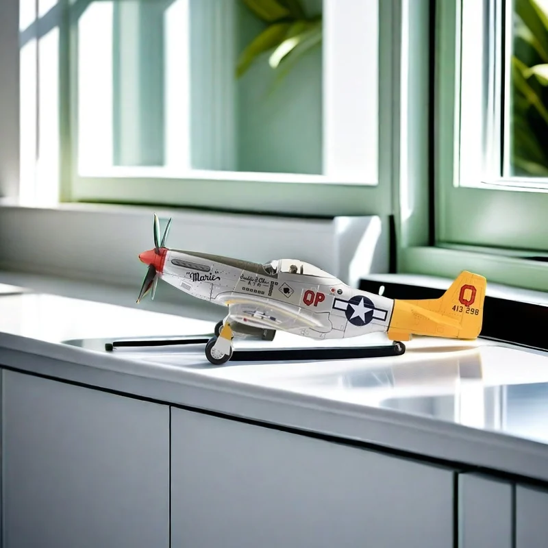 2024New Hot Sale Diecast 1:48 Scale P-51D Fighter Alloy Finished Simulation Model Static Decoration Souvenir Gifts for Adult Boy