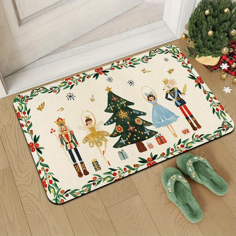 VIKAMA عيد الميلاد الزنجبيل رجل السجاد داخلي وخارجي مدخل ممسحة غرفة المعيشة غرفة نوم السجاد الزخرفية #5