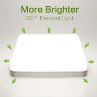 MARPOU Square LED Ceiling Lamp Bedroom Lighting Neutral White Cold White Warm White 48W 36W 24W 18W Led Ceiling Light Room 3