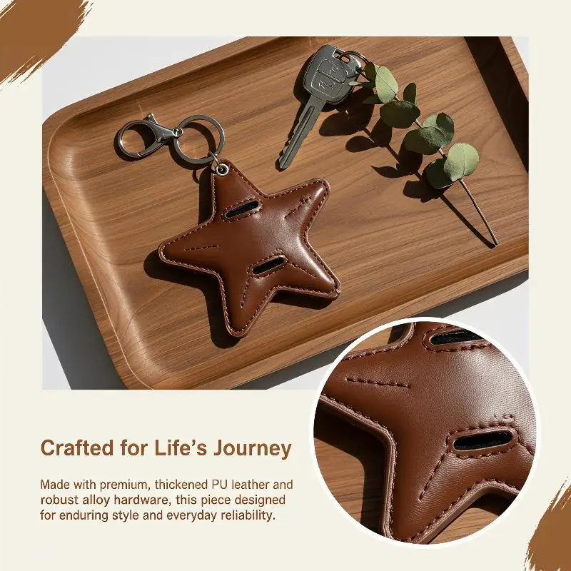 Trendiger Pentagramm-Stern-Schlüsselanhänger, DIY-Cartoon-Taschenanhänger, koreanisches kreatives Sonnenbrillen-Taschenornament – Detail 9