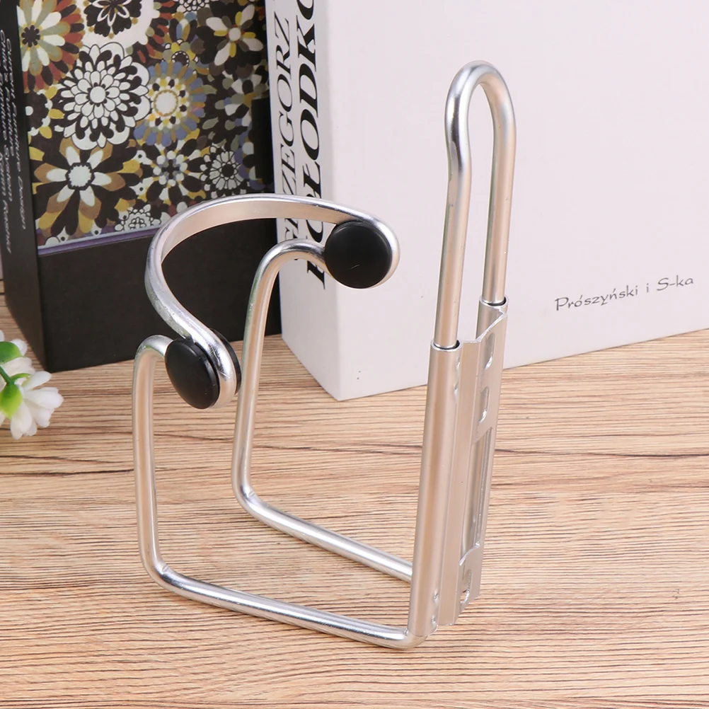 

2pcs Durable Water Bottle Holder Alloy Motorcycle Water Bottle Cage Holder Useful Bike Bottle Storage Rack (Silver)