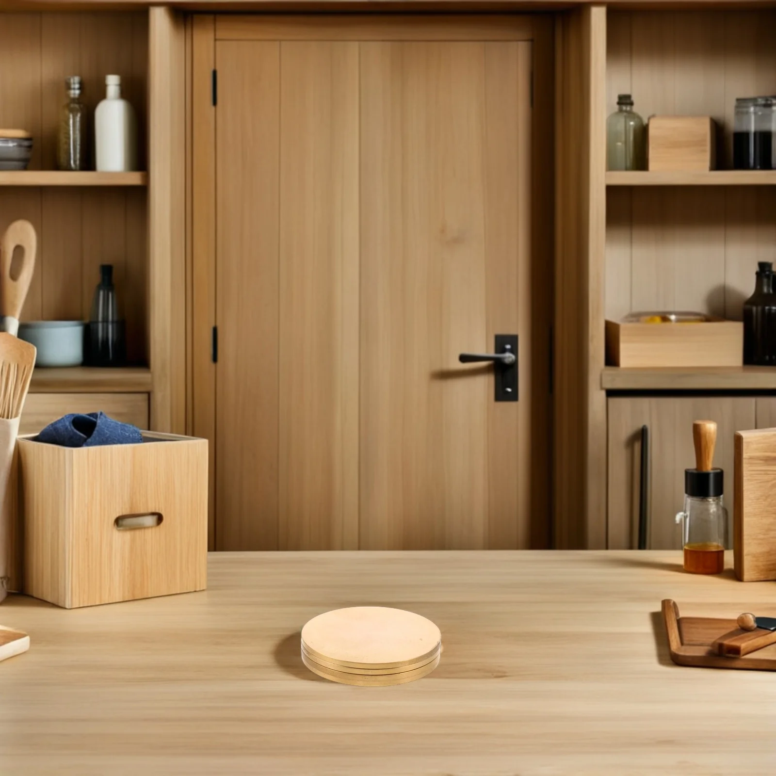 4pcs 45Mm Stamping Sheets Round Metal Blanks For Diy Crafts Hand Pressed Plier-Driven Copper Material Hand-Operated Seals