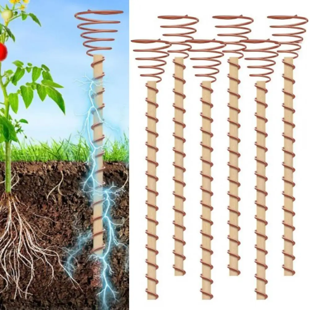 

Stake 12-inch Garden Stakes for Indoor Plants Easy to Install Multifunctional Plant Supports Electroculture Plant for Healthy