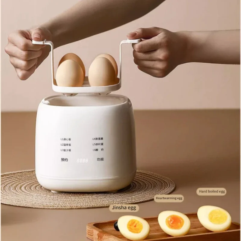 Automatic Electric Egg Cooker with Shut-off EU/UK Multifunctional 6 Modes Food Grade Electric Smart Cooker Breakfast Egg Boiler