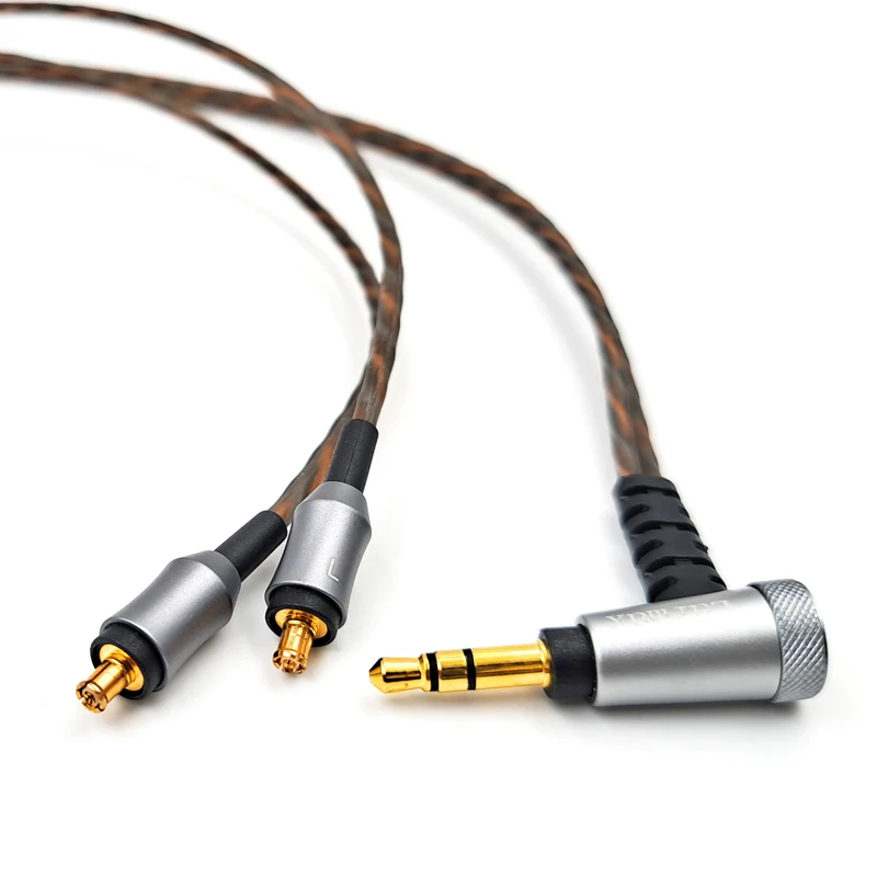 For Audio Technica ATH-CKR90 CKR90IS CKR100 CKR100IS CKS1100 CKS1100IS A2DC Replaceable Silver Plated Headset 3.5mm stereo Cable