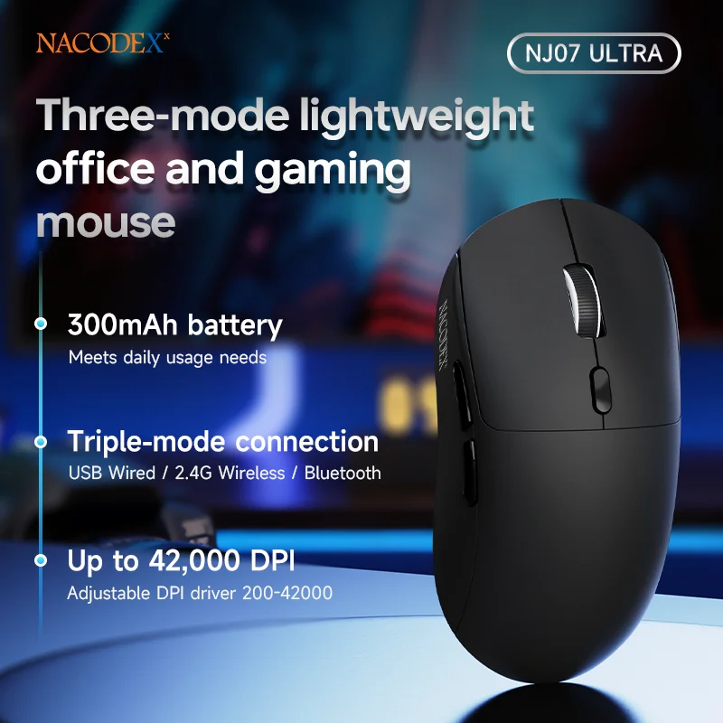 AJAZZ NJ07/MC/Ultra Tri-Mode Wired/Bluetooth/2.4G Office and