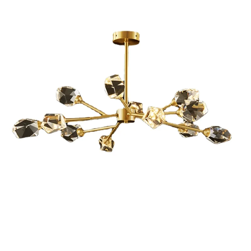Modern Pendant Lights LED Crystal Gold Luxury Lighting Fixture Restaurant Kitchen Living Room Bedroom Home Decor Chandelier Lamp