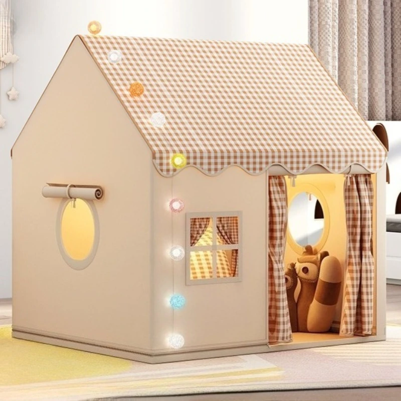 Tienda de campaña para niños con luz de bola, juguetes de interior para niñas, casa, transpirable, cómoda, sólida, cabaña para niños, juego para dormir, juguetes para el hogar, tiendas