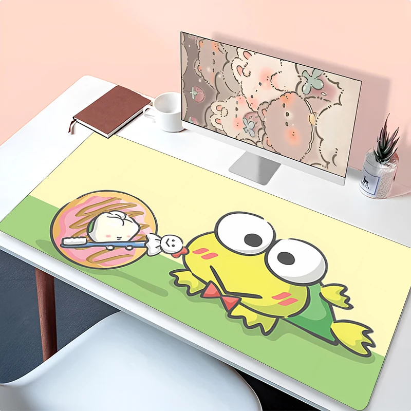 

Mouse Pad K-kero K-kero K-keroppi Large XXL 900x400 PC Desk Mat Gamer Office Carpet Keyboard Table Gaming Accessories Mousepad