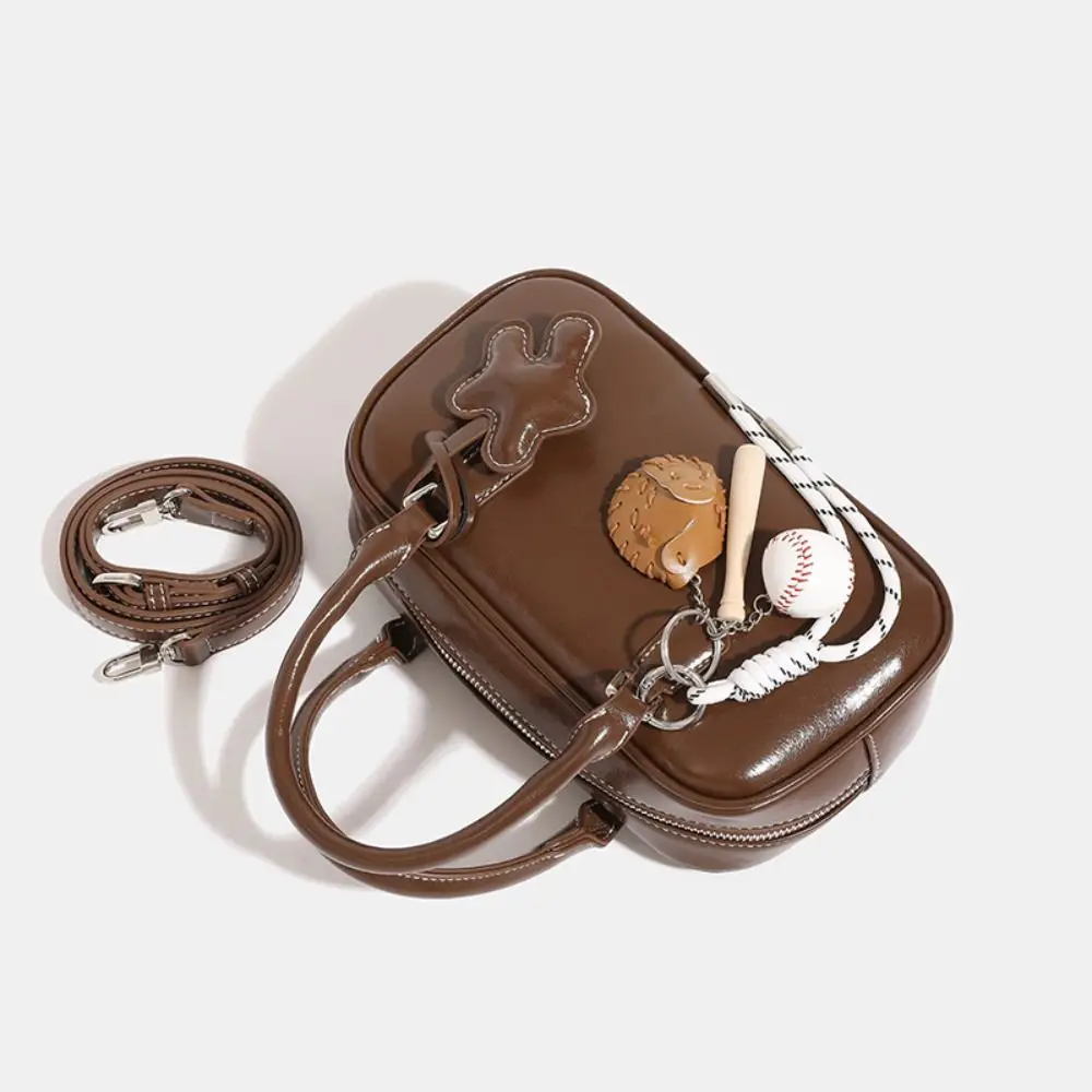 Nieuwe PU lederen handheld Boston tas grote capaciteit Retro Boston handtas schoudertas voor dames