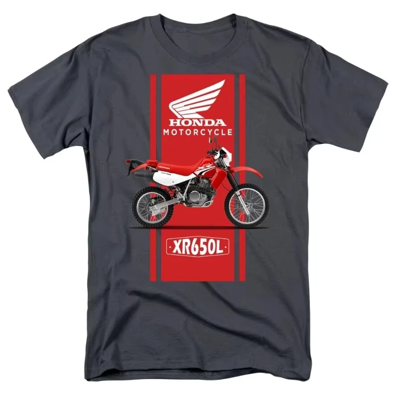 

Honda 2026, новинка, жаркое лето, мужские и женские футболки Honda, новинка лета XR650L, гоночный мотоцикл для езды по бездорожью, топ в стиле ретро