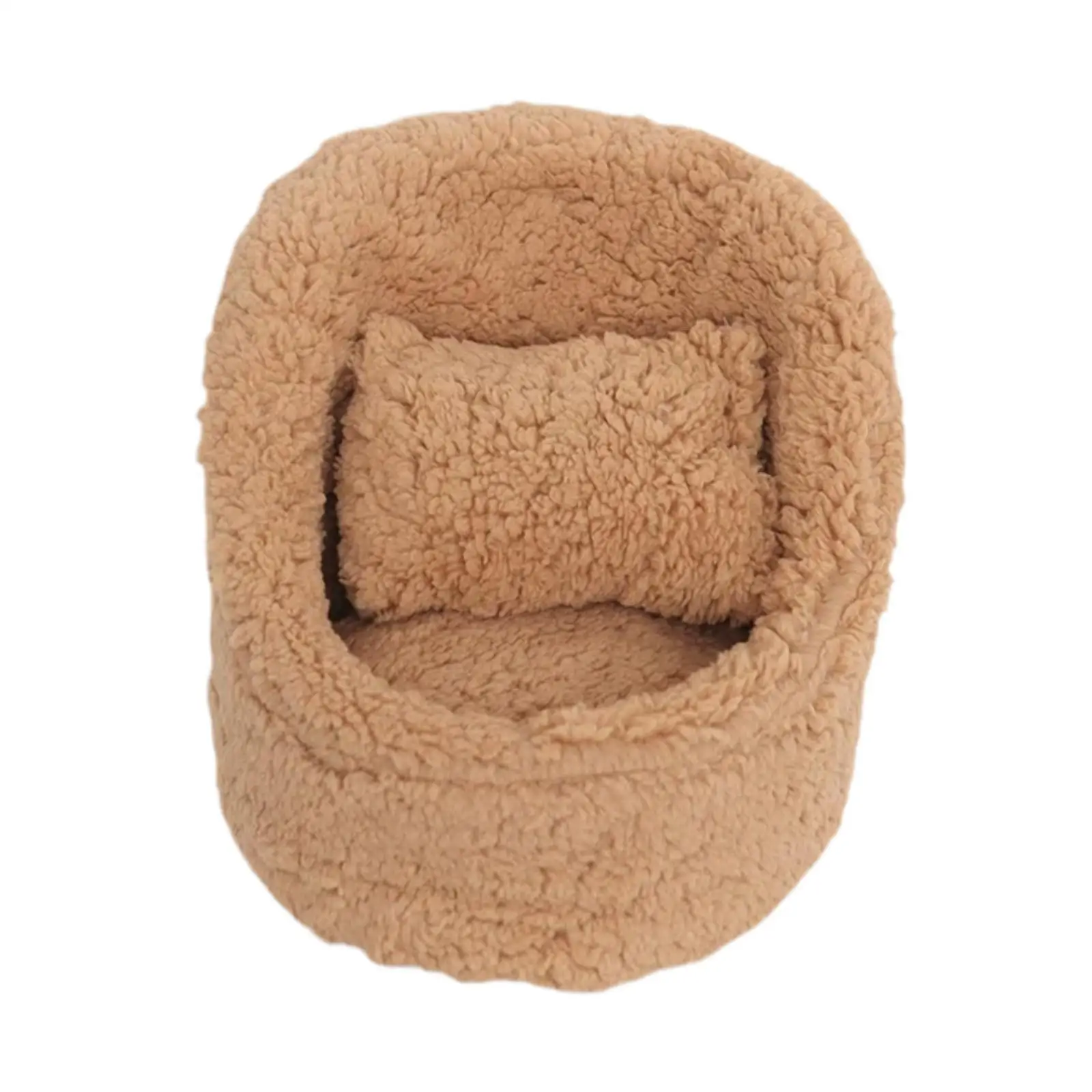 

Newborn Photo Prop Background Mini Couch for Baby Shower Birthday Party Khaki