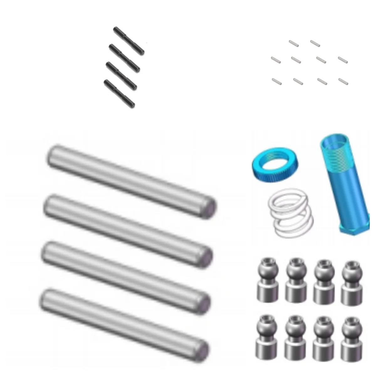 

HNR Spare Parts H98210 H98211 H98062 H98212 H98214 for H9802 H9803 1/10 brushless power unit. RC Car