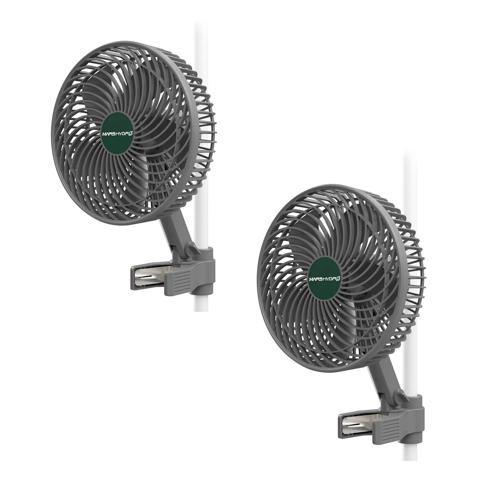 2026 Mars Hydro 6 inch Clip-on ventilator met automatische oscillatie, DC-motor, verstelbare kweektentventilator, 5 bladen, 10 snelheden, voor ruimtes