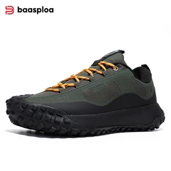 Baasploa homens sapatos ao ar livre antiderrapante resistente ao desgaste sapatos de caminhada anti respingo conforto de água tênis casuais masculino nova chegada