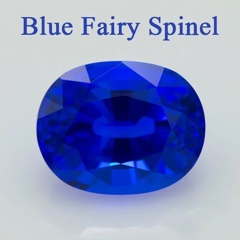 

Синтетический кобальтовый шпинель овальной огранки, необработанный драгоценный камень полного размера для изготовления ювелирных изделий, основной камень, неоново-синий