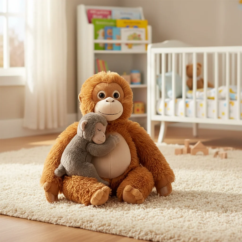 

35cm Cartoon Gorilla Plush Toy Chimpanzees Monkey Soft Stuffed Doll Backpack Car Bag Room Decor Kid Gift Plushies Dolls Toy