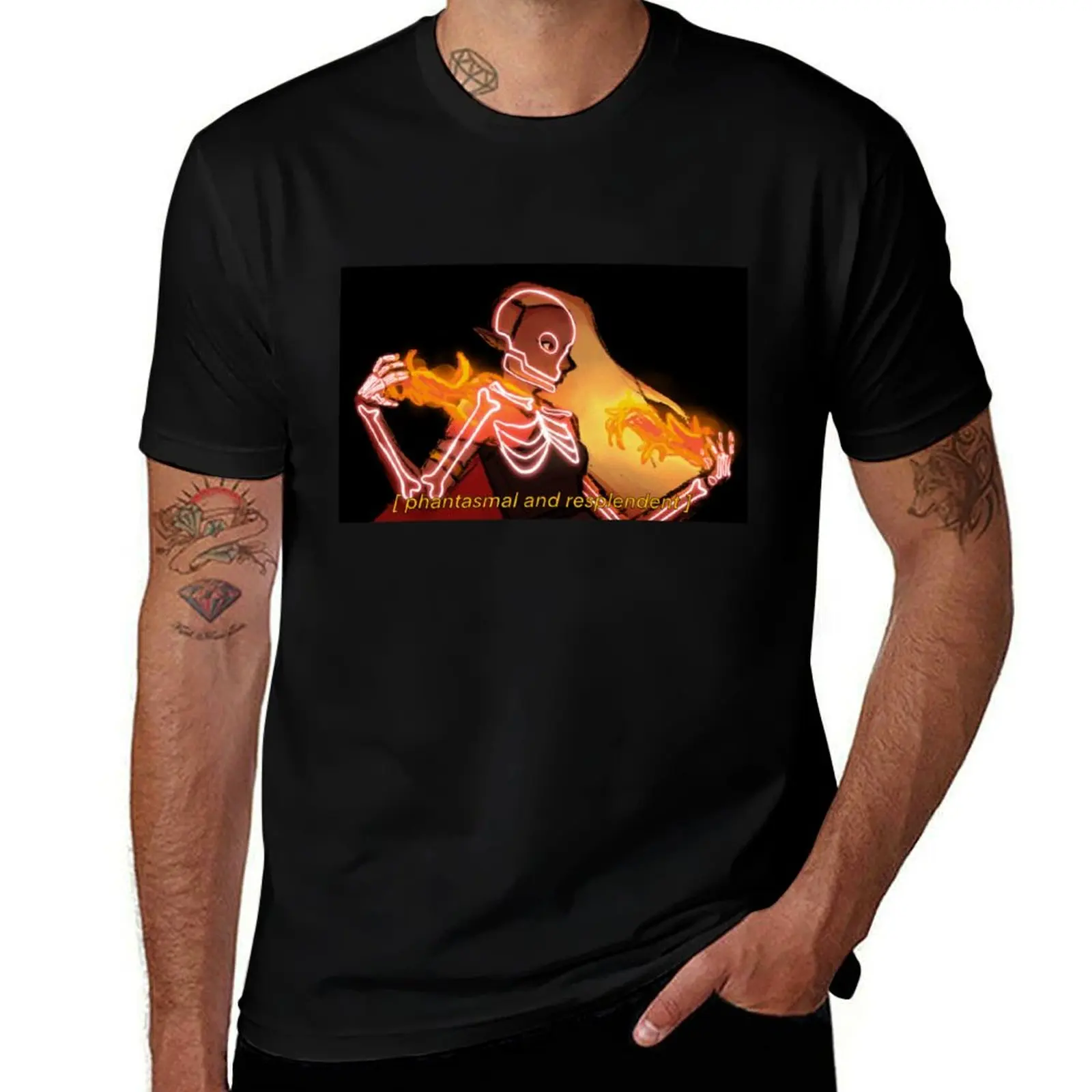 Lup Phantasmal and Resplendent TAZ Balance T-Shirt Art Pattern Printed Casual Top T-Shirt