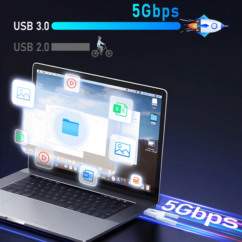WALRAM 1300Mbps محول USB لاسلكي واي فاي 5 ثنائي النطاق 5G 2.4G USB3.0 BT5.0 واي فاي هوائي دونغل بطاقة الشبكة لاستقبال Win10/11