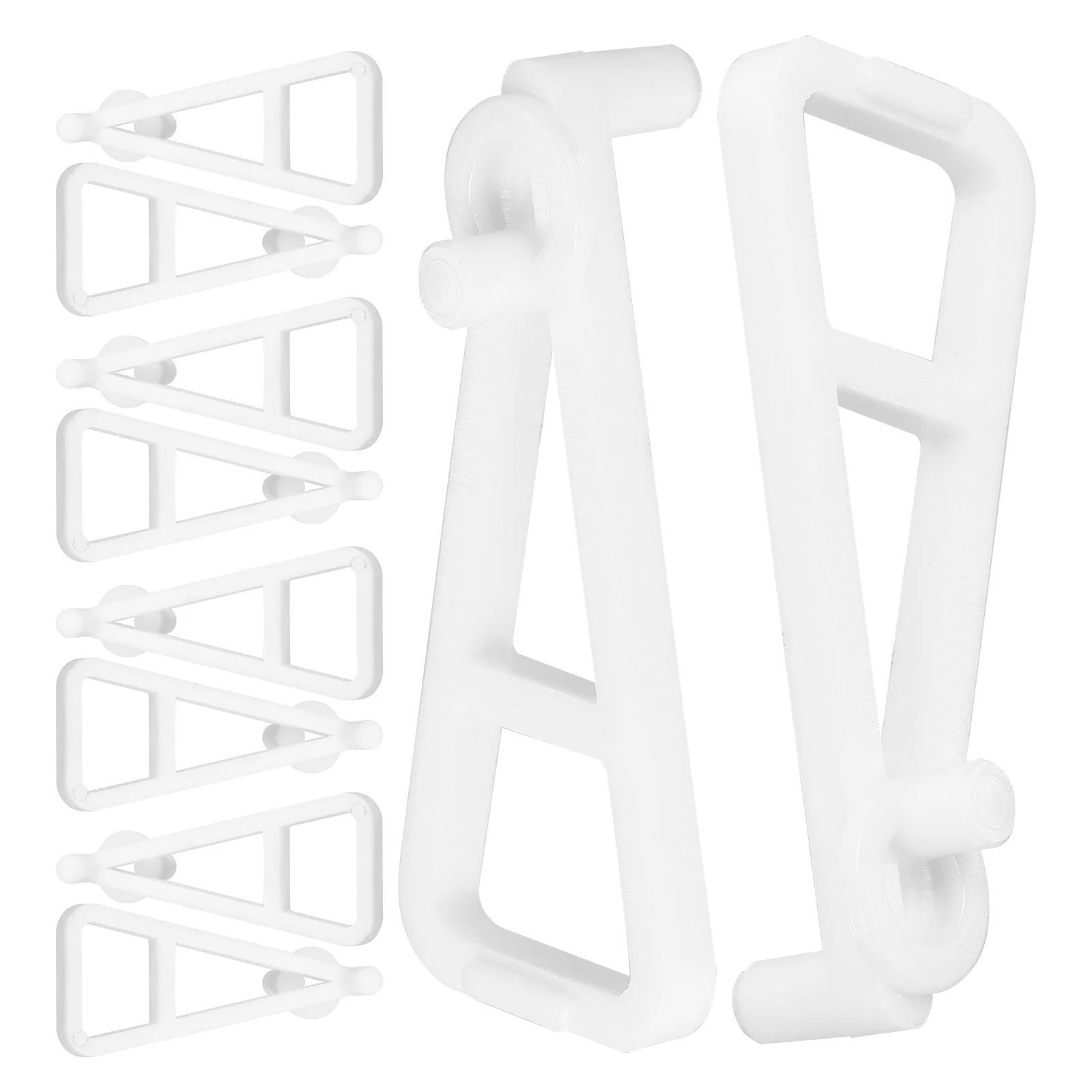 

10pcs Shelf Brackets Heavy Duty Adjustable Wardrobe Divider Support Cabinet Floating Bracket Plastic Layer Board