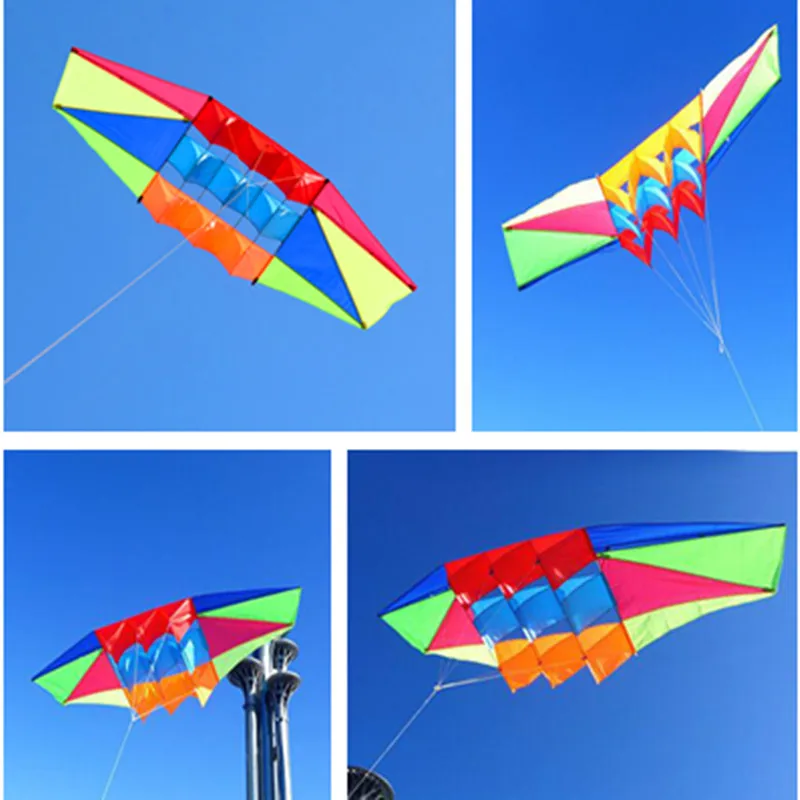 

free shipping radar kite outdoor flying kites toys colorful linha de pipa parachute vlieger nadmuchiwane zabawki windsurf fun