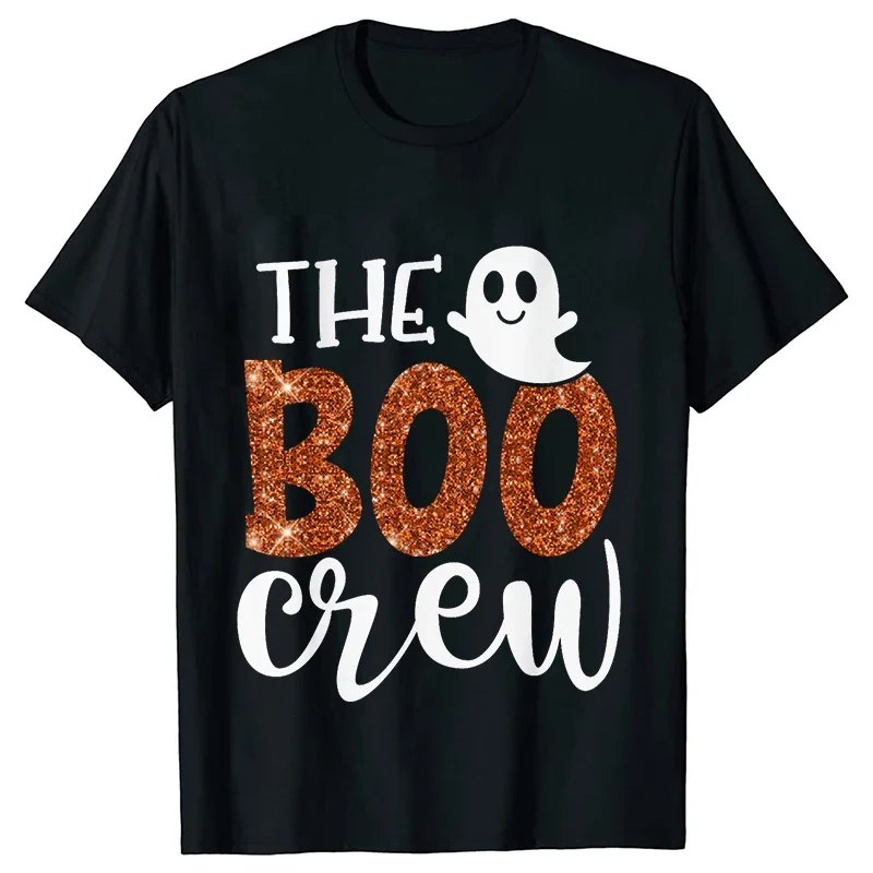 The Boo Crew Koszulki Halloween Rodzinne pasujące koszulki Rodzinne koszulki na imprezę Halloween Ubrania z krótkim rękawem Trend w modzie T-shirty