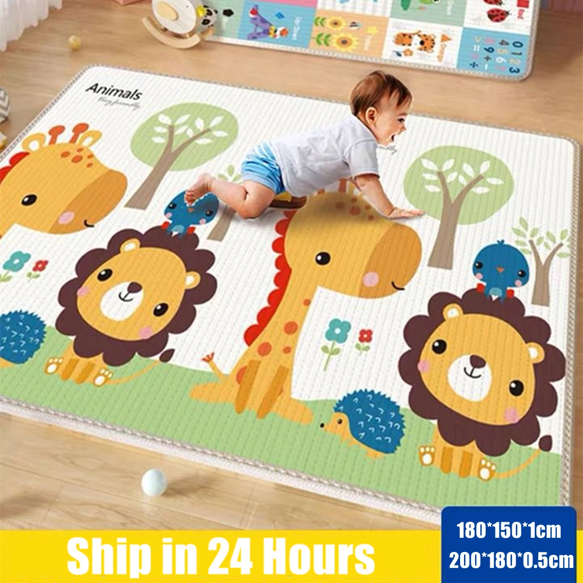 Thicken 1/0.5cm Baby Play Mat Non-Toxic Educational Children\'s Carpets in The Nursery Climbing Pad Kids Rug Activitys Games Toys