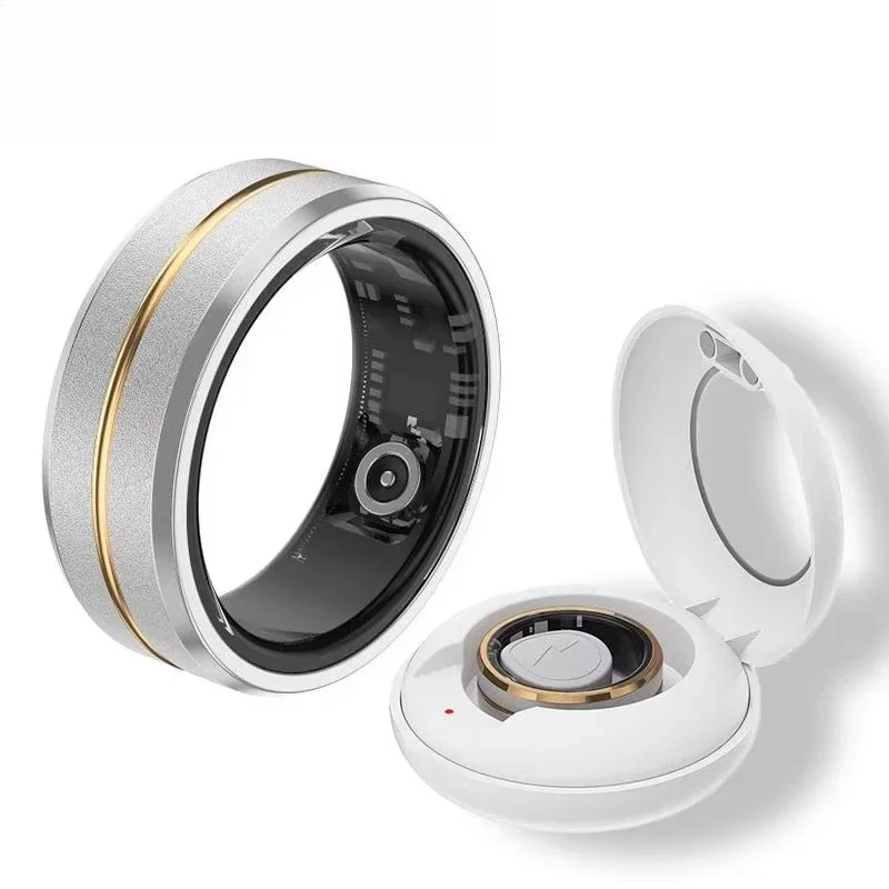 Super Light Weight Smart Sport Fitness tracker  With App Control IP68 Waterproof BT 5.1 High Sensor Health Record Body Ring