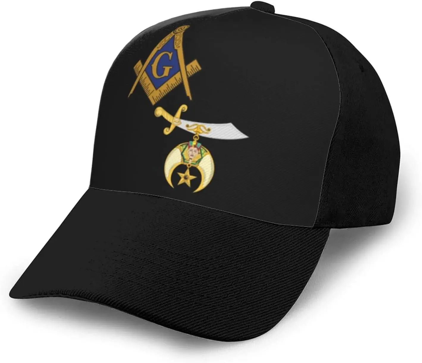 Mason Shriner Split Masonic Shrine Noble Gift Black Baseball Cap Men Women Classic Dad Hat Plain Baseball Hats