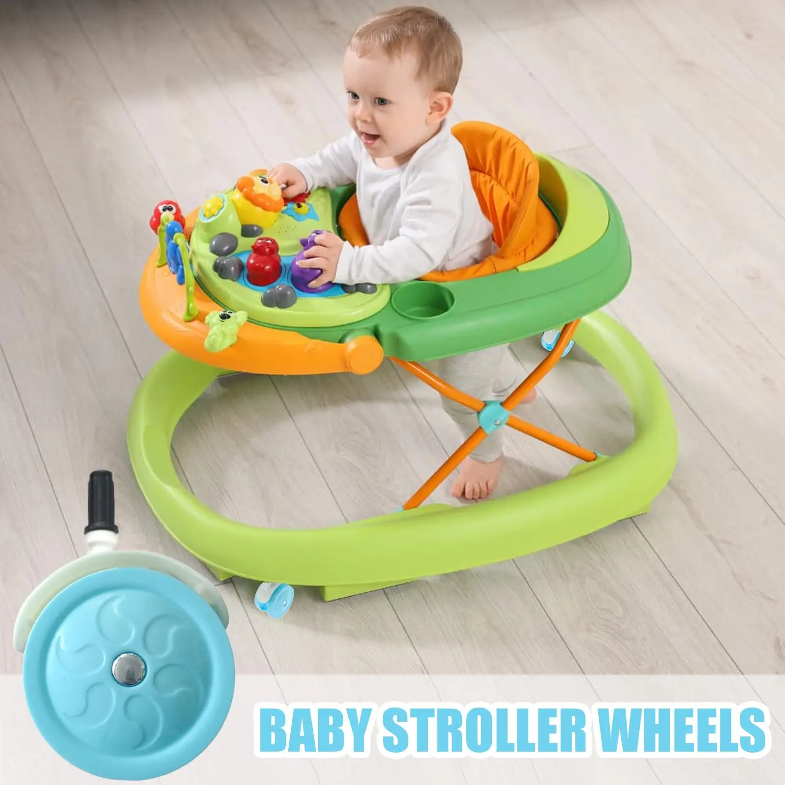 4pcs Pushchair Silent Wheels Stroller Replacement Wheels Silent Pushchair Casters Baby Cart Accessories For Stroller Walker