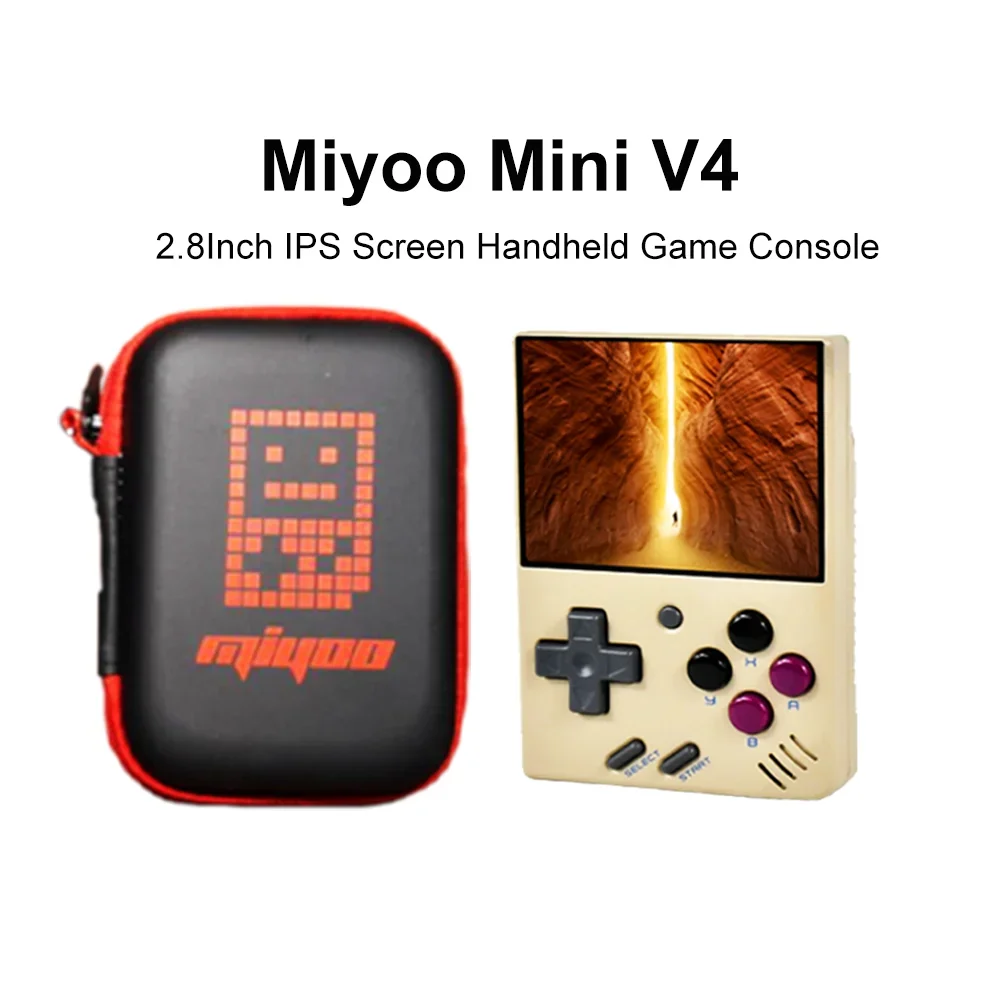 

Original Miyoo Mini V4 Handheld Game Console 2.8Inch IPS Screen Video Game Console Linux System Classic Gaming Emulator Portable