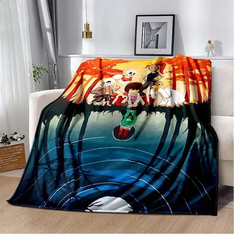 2026 Undertale Collage Blankets Sofa Cover Fleece Anime Plaid Multi-functionWarm Throw Blankets For Home Outdoor Bedding Throws