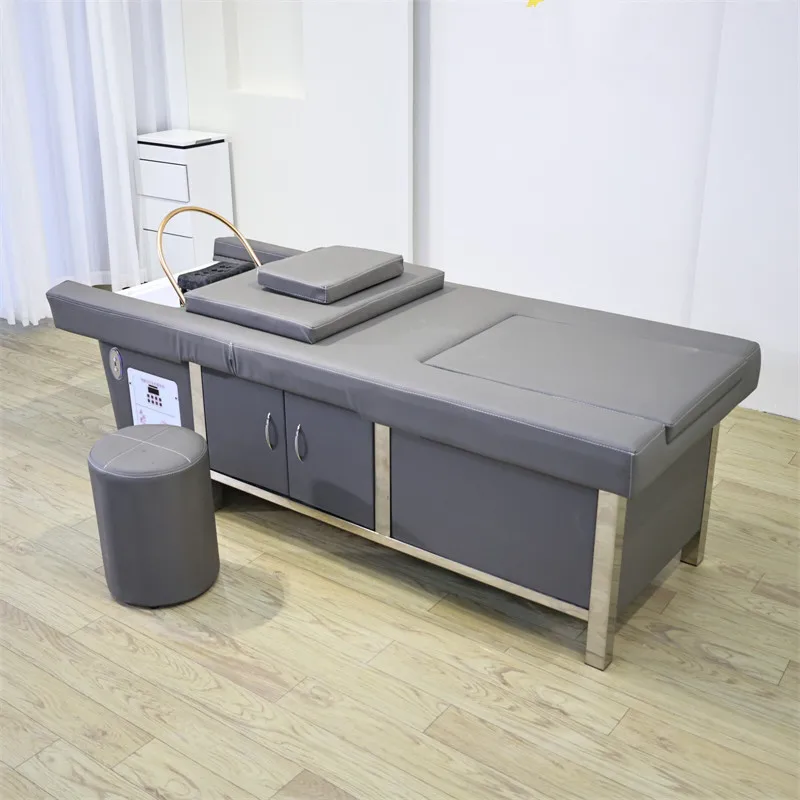 Back Up Electric Lift High-end Hair Treatment Shampoo Bed Water Circulation Fumigation Foot Treatment Foot Massage Spa Beauty Be