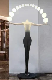 Humanoid art sculpture floor lamp living room design sense modern creative exhibition hall decorative pieces modeling