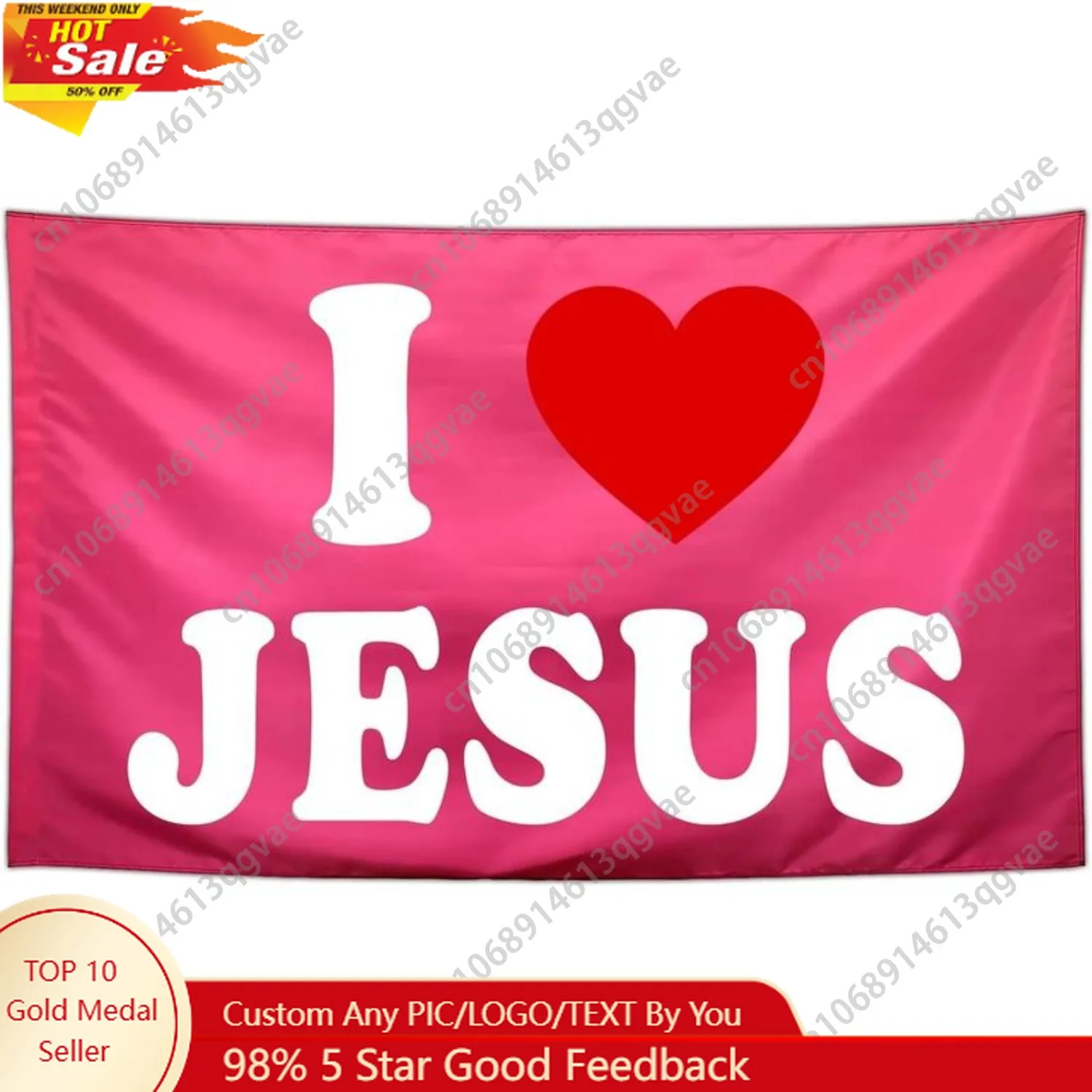 

I Love Jesus Flag Pink Funny Tapestry Flags for Teen Girls Bedroom Meme Flags Christian Jesus Worship Flags Custom Decoration