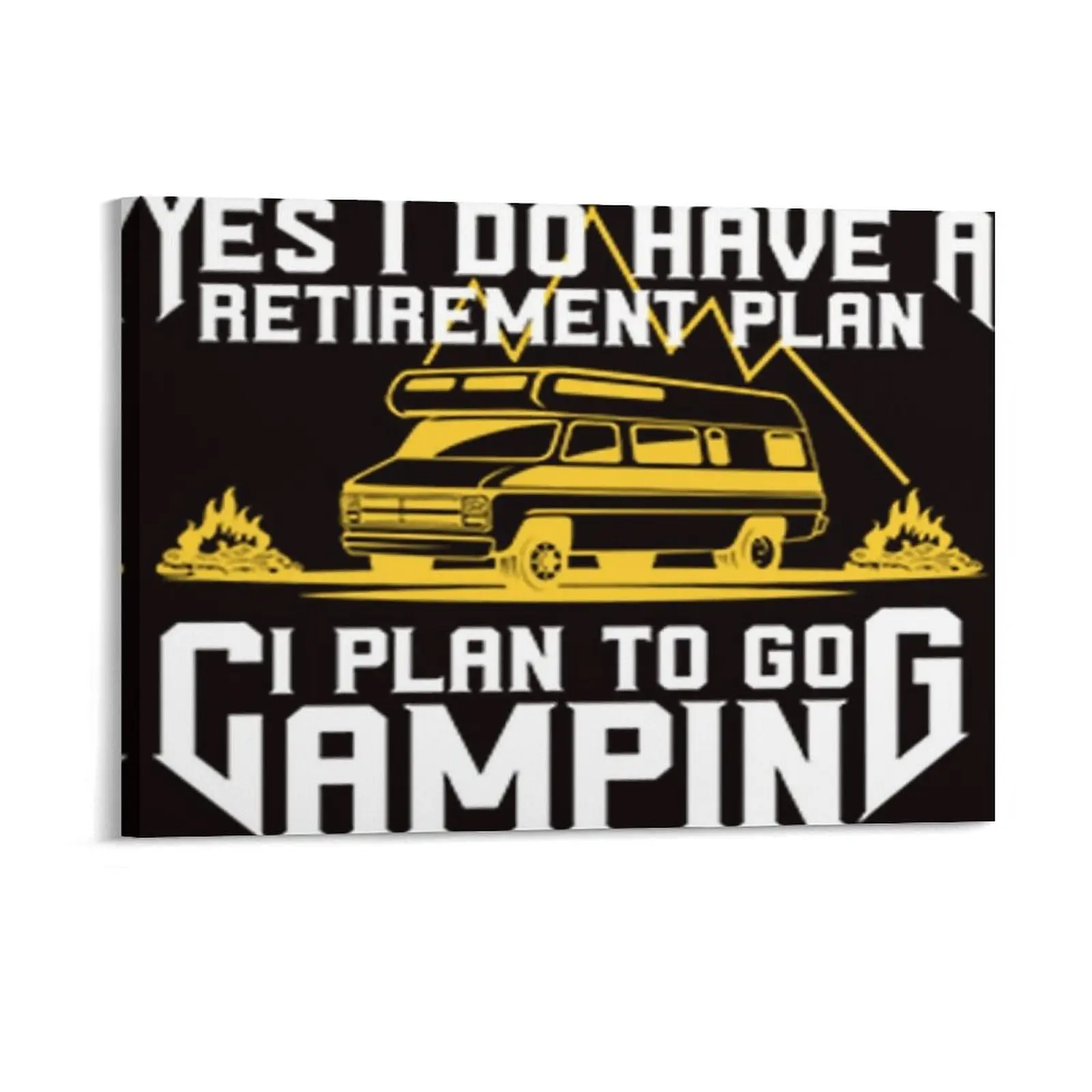 Yes I Do Have A Retirement Plan Funny I Plan To Ride It Retirement Canvas Painting Pub Home Iron Mural Framed Wall Paintings