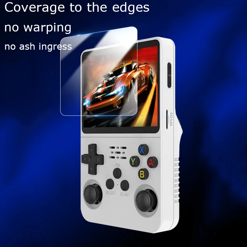 Torba 3-w-1 + Szkło + Nakładka na R36S/R35S Przenośna Torba do Przechowywania & 2 Szt. Szkło Hartowane na Ekran & Nakładki na Joysticki do Akcesoriów R36S