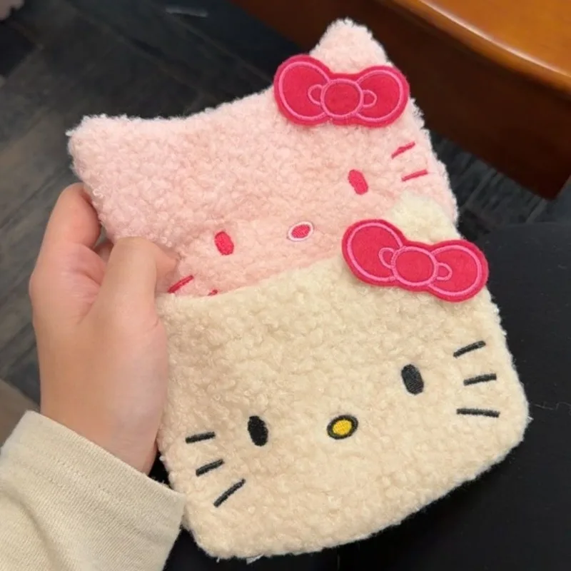 cartoon-plush-clutch-bag-small-makeup-organizer-female-cosmetic-pouch-zipper-makeup-bag-portable lipstick-storage-pouch