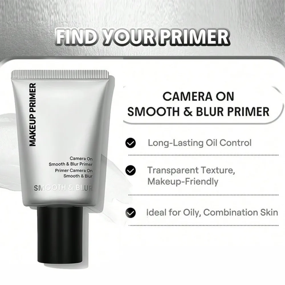 New Hydrating Makeup Primer Transparent Texture Matte Face Primer Smoothing Fine Lines Long-lasting Blurring Face Primer