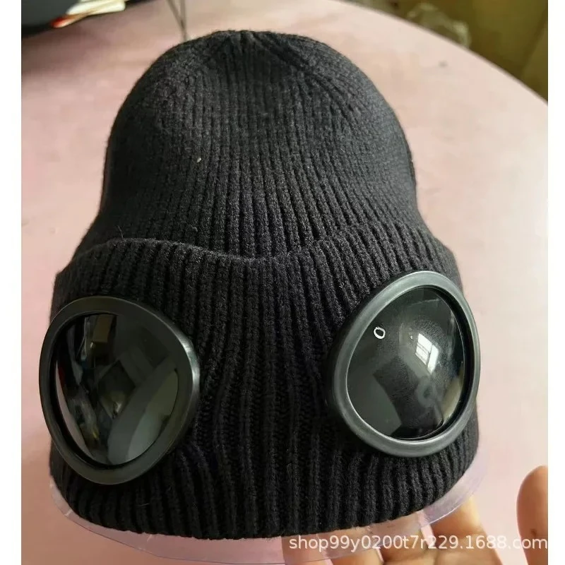 

Gorro de punto de moda para otoño/invierno, gorro Unisex cálido a la m Protector de cabeza Ins para mujer, timón de motocicleta