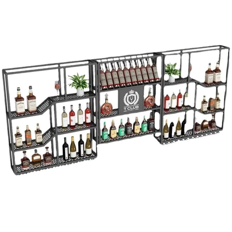 

decoration Chinese style personalized creative wall hanging household red wine rack wine cabinet display rack wine glass rack