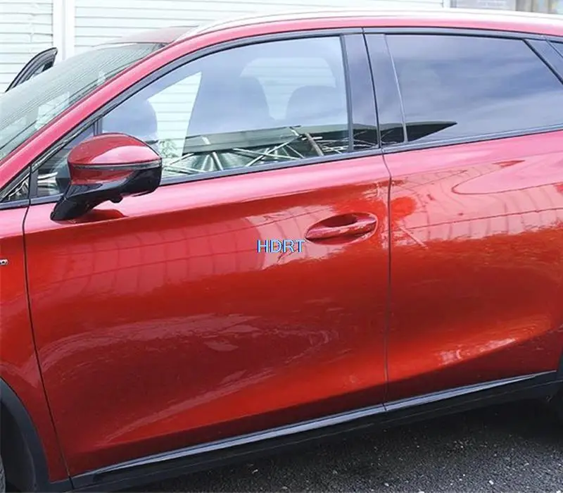 Car Styling For BYD Tang DM-I/EV/DM-P 2018 + Door Window Moulding Cover Trim Body Strip Frame Protector Decoration Accessories