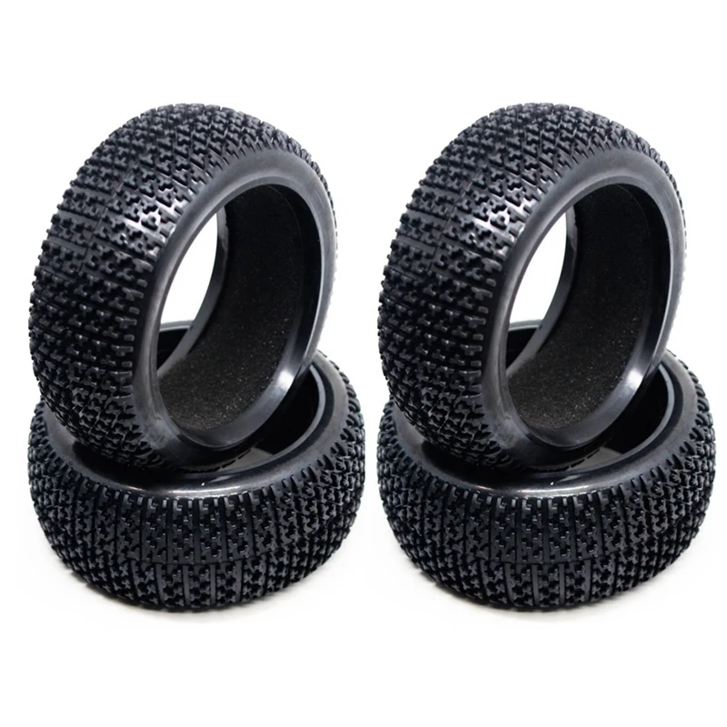 4Pcs 109Mm 1/8 RC Off-Road Buggy Car Rubber Tire Tyre For HSP Redcat Losi HPI Kyosho MP9 Hobao Hyper Upgrade Parts